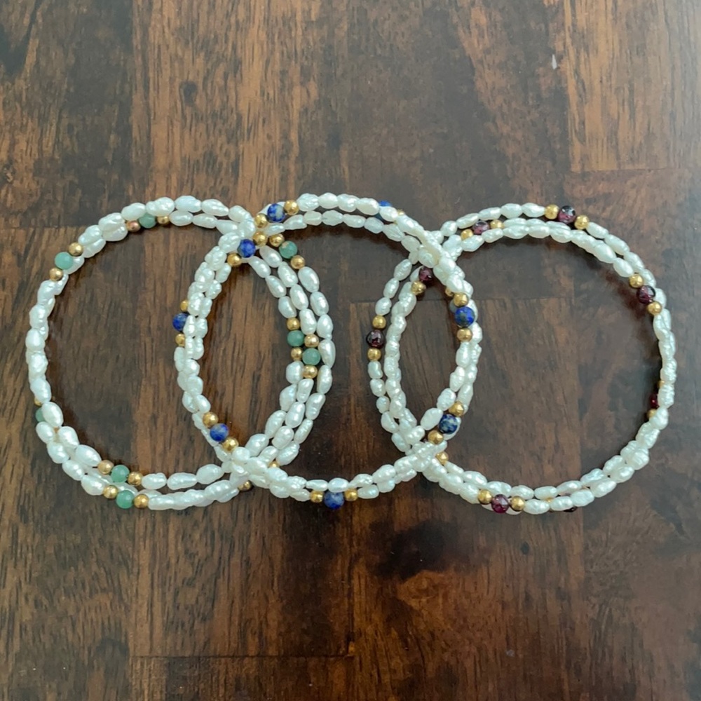 Winterthur Freshwater Pearl Bangles (3)